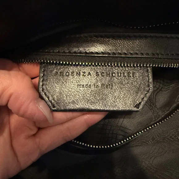 Proenza Schouler PS1 Large cross body tote bag in Black with Gunmetal hardware - Picture 7 of 8